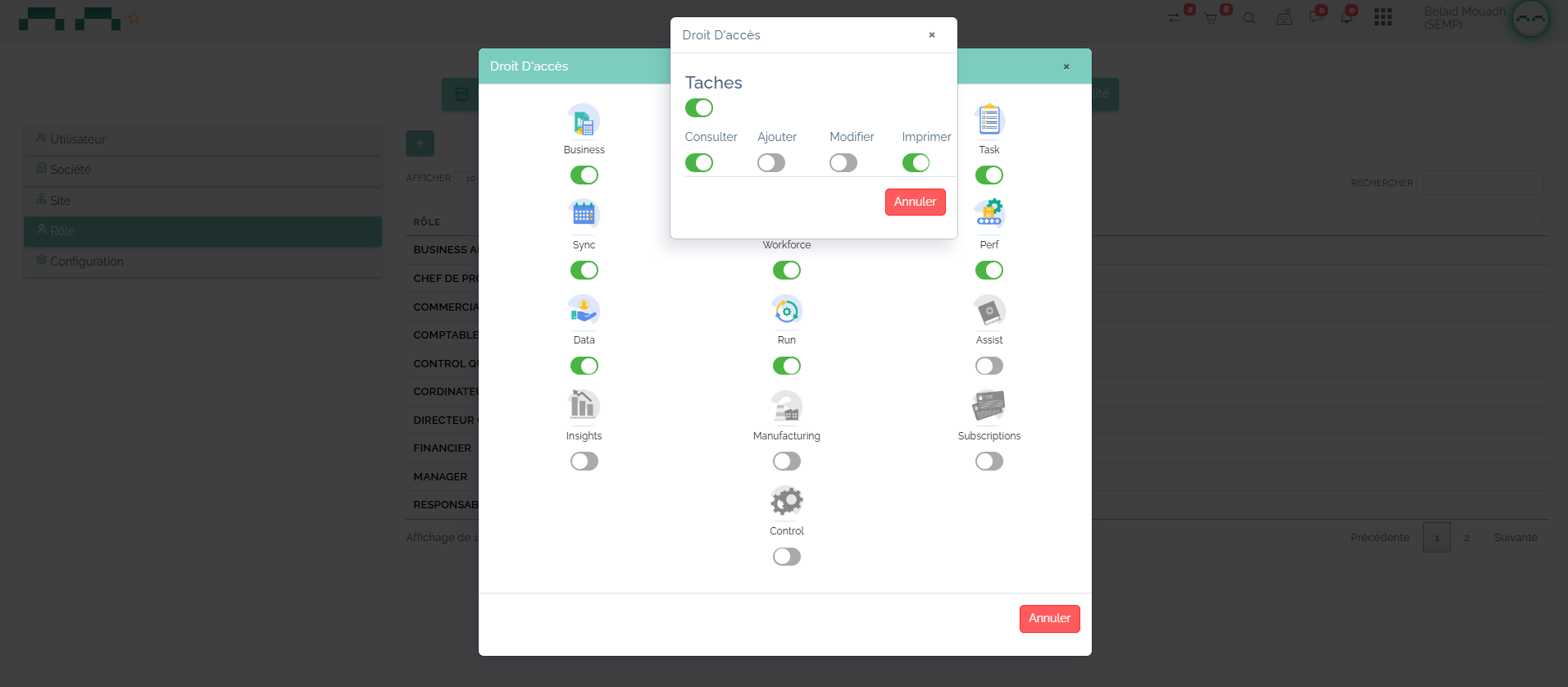 Logiciel de gestion des accès et traçabilité des activités utilisateurs